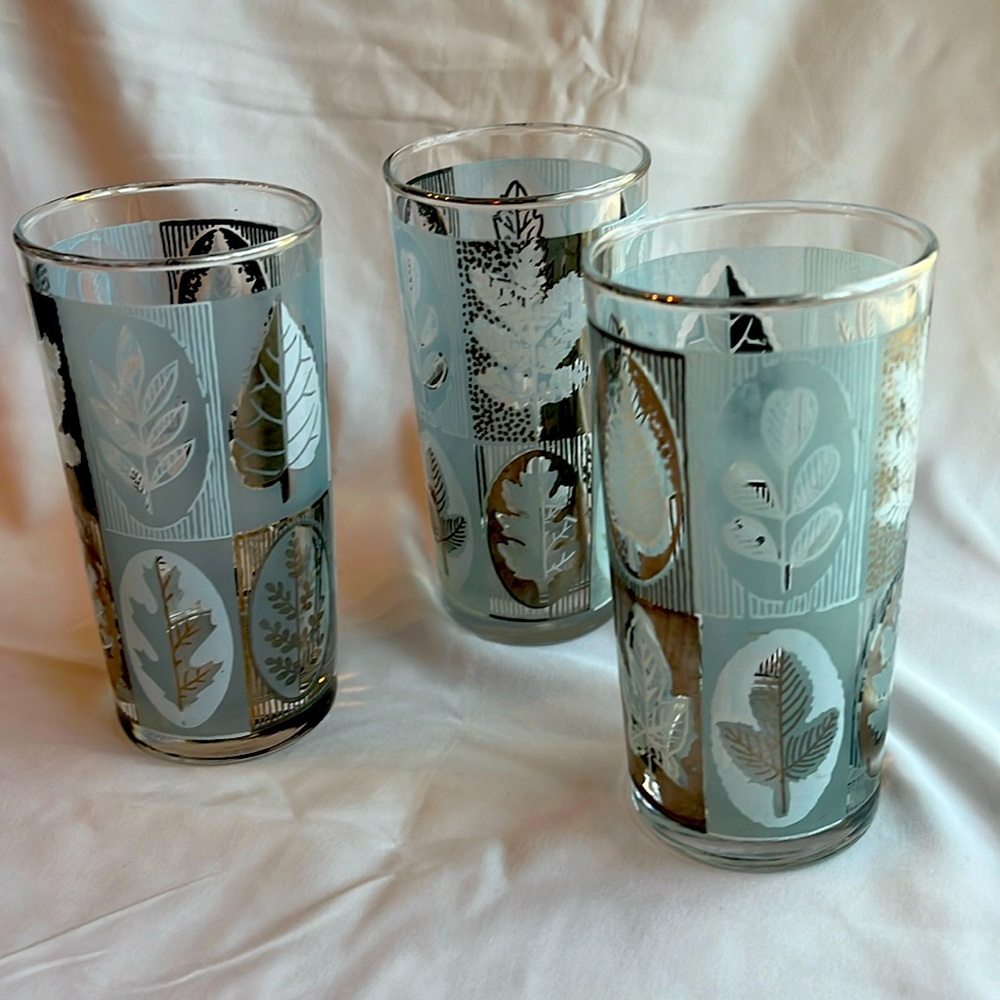 Mid century modern drinking glasses
